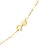 1 Carat Emerald Solitaire Necklace In Yellow Gold With Free Chain Image-5