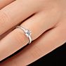 1/2 Carat Lab Grown Diamond Solitaire Ring In Sterling Silver Image-6