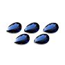 9x6mm Pear Shape Created Sapphire Gemstones, Each Weighing 1 Carat - 5 Carats Total Image-1