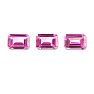 16x12mm Octagon Shape Created Pink Sapphire Gemstones, Each Weighing 15 Carats - 45 Carats Total Image-1
