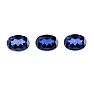 14x10mm Oval Shape Created Blue Sapphire Gemstones, Each Weighing 7 1/2 Carats - 22 1/2 Carats Total Image-1