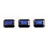 16x12mm Octagon Shape Created Blue Sapphire Gemstones, Each Weighing 15 Carats - 45 Carats Total Image-1