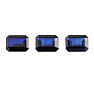 14x10mm Octagon Shape Created Blue Sapphire Gemstones, Each Weighing 10 Carats - 30 Carats Total Image-1