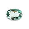 16x12mm Oval Shape Created Prasiolite Quartz Gemstone, 8 1/2 Carats Image-1