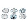8x6mm Oval Shape Natural Blue Topaz Gemstones, Each Weighing 1 1/2 Carats - 9 Carats Total Image-1