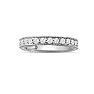 Estate Jewelry 1/3 Carat Antique Style Moissanite Band In 14 Karat White Gold, Size 7 Image-1