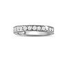 Estate Jewelry 1/3 Carat Antique Style Moissanite Band In 14 Karat White Gold, Size 7 Image-4