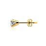 Nearly 1 Carat Lab Grown Real Diamond Stud Earrings in Yellow Gold Filled Image-2