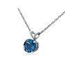 1/8ct Blue Diamond Pendant in White Gold Image-3