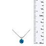 1/8ct Blue Diamond Pendant in White Gold Image-4