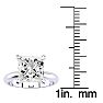 2.50 Carat Princess Cut Diamond Solitaire Engagement Ring In 14K White Gold Image-4