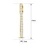 Estate Jewelry 1 Carat Lab Grown Diamond Hoop Earrings In 14 Karat Yellow Gold, 1 Inch Image-5