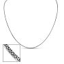 Estate Jewelry Popcorn Link Chain In Sterling Silver, 18 Inches Image-1