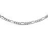Estate Jewelry 2.0mm Figaro Link Chain In Solid Sterling Silver, 16 Inches Image-2
