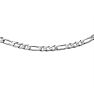 Estate Jewelry 3.0mm Figaro Link Chain In Solid Sterling Silver, 16 Inches Image-2