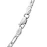 Estate Jewelry 3.0mm Figaro Link Chain In Solid Sterling Silver, 16 Inches Image-3