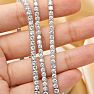 Estate Jewelry 14 Karat White Gold 8 Carat Diamond Tennis Bracelet, 7 Inches Image-4