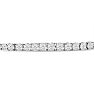 Estate Jewelry 14 Karat White Gold 5 Carat Graduated Diamond Tennis Bracelet, 7 Inches Image-2