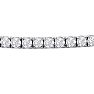 Estate Jewelry 14 Karat White Gold 10 Carat Diamond Tennis Bracelet, 7 Inches Image-2