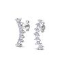 D Flawless Diamonds™ 0.14 Carat Diamond Journey Stud Earrings In Sterling Silver Image-3