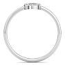 D Flawless Diamonds™ 1/10 Carat Diamond Circle Ring In Sterling Silver Image-3