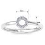D Flawless Diamonds™ 1/10 Carat Diamond Circle Ring In Sterling Silver Image-5