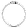 D Flawless Diamonds™ 1/10 Carat Diamond Heart Ring In Sterling Silver Image-3