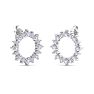 D Flawless Diamonds™ 1/2 Carat Diamond Sun Stud Earrings In Sterling Silver Image-3