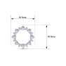 D Flawless Diamonds™ 1/2 Carat Diamond Sun Stud Earrings In Sterling Silver Image-5