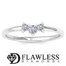 D Flawless Diamonds™ 0.16 Carat Diamond Three Stone Ring In Sterling Silver Image-1