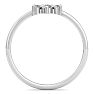 D Flawless Diamonds™ 0.16 Carat Diamond Three Stone Ring In Sterling Silver Image-3