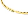 Estate Jewelry 14 Karat Yellow Gold 1 1/2 Carat Sapphire and Diamond Tennis Bracelet Image-3