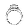 Estate Jewelry 2 Carat Diamond Engagement Ring In 14 Karat White Gold, Size 7 Image-3