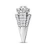 Estate Jewelry 2 Carat Diamond Engagement Ring In 14 Karat White Gold, Size 7 Image-4