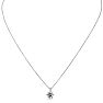 1/2 Carat Moissanite Solitaire Necklace In White Gold With Free Chain Image-3