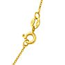 1 Carat Moissanite Solitaire Necklace In Yellow Gold With Free Chain Image-4
