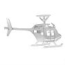 Estate Jewelry Vintage Helicopter Brooch In Sterling Silver Image-1