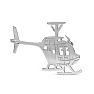 Estate Jewelry Vintage Helicopter Brooch In Sterling Silver Image-2