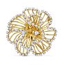 Estate Jewelry Vintage 2 Carat Diamond Necklace In 14 Karat Yellow Gold Image-3