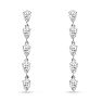 Estate Jewelry 2.44 Carat Fancy Diamond Drop Earrings In 14K White Gold Image-2