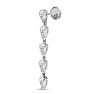 Estate Jewelry 2.44 Carat Fancy Diamond Drop Earrings In 14K White Gold Image-3