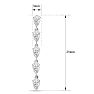 Estate Jewelry 2.44 Carat Fancy Diamond Drop Earrings In 14K White Gold Image-4
