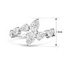 Estate Jewelry 2.28 Carat Diamond Fancy Ring In 14K White Gold, Size 7 Image-5