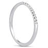 0.05 Carat Diamond Wedding Band In 14 Karat White Gold Image-6