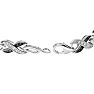 1/3 Carat Black and White Diamond X Bracelet In Sterling Silver, 7 Inches Image-3