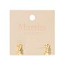 Martha Stewart Textured Gold Hoop Earrings Image-4