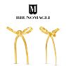 Bruno Magli Sofia Gold Bow Earrings Image-1