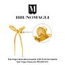 Bruno Magli Sofia Gold Bow Earrings Image-2