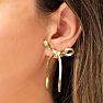 Bruno Magli Sofia Gold Bow Earrings Image-3