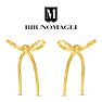 Bruno Magli Sofia Gold Bow Earrings Image-5